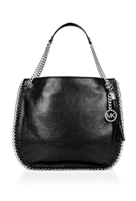 michael kors chelsea bag black and white|Michael Kors handbags small black.